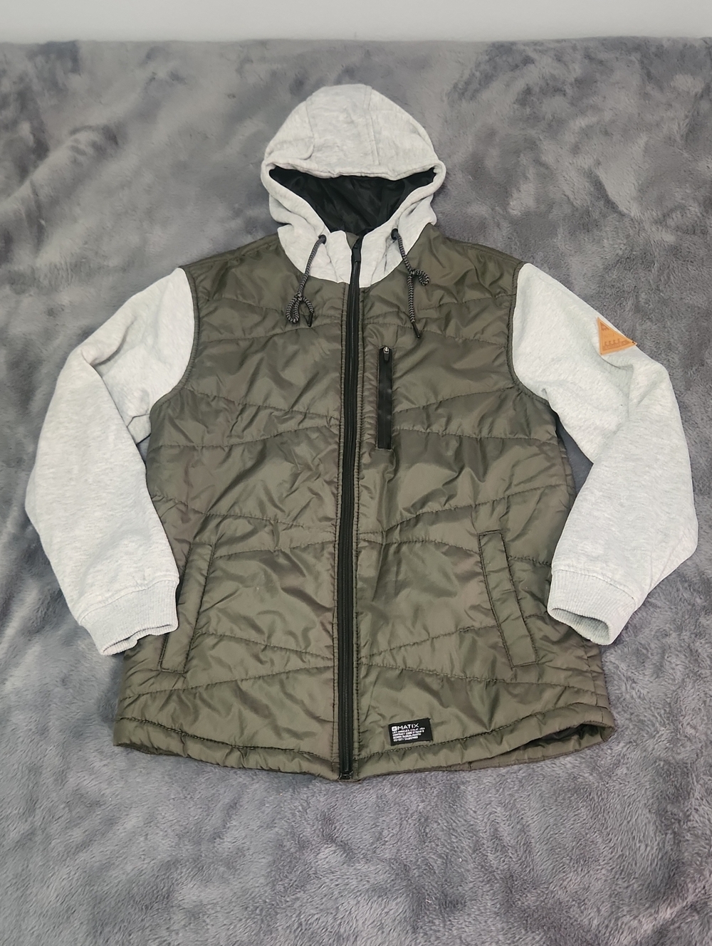 Matix Olive Green Puffer Jacket